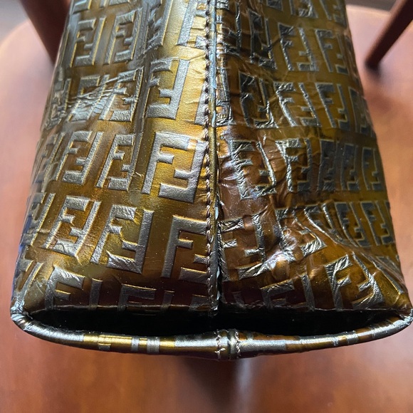 FENDI Vintage Zucchino FF Top Handle Tote Bag - Picture 7 of 15